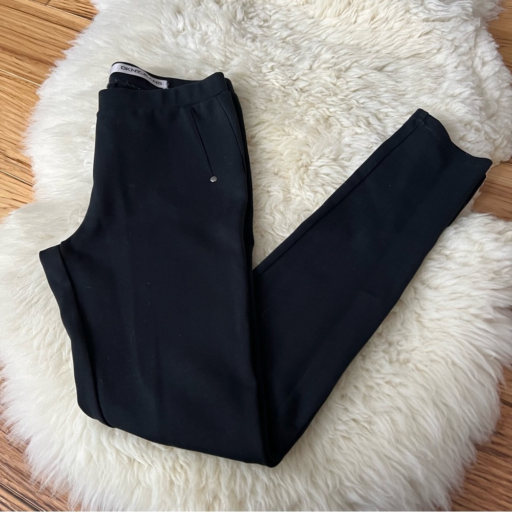 DKNY Black Stretch Leggings Size 2